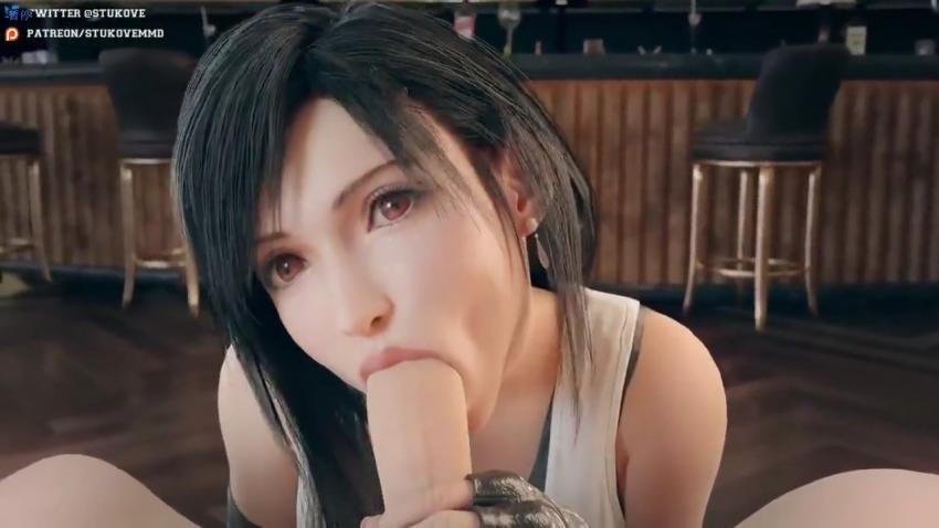 痴迷大鸡巴的3D蒂法:最终幻想激情性爱之旅