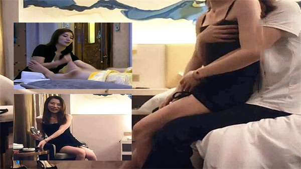 足疗店撩妹全记录：半哄半骗诱小姐姐激情上床啪啪！